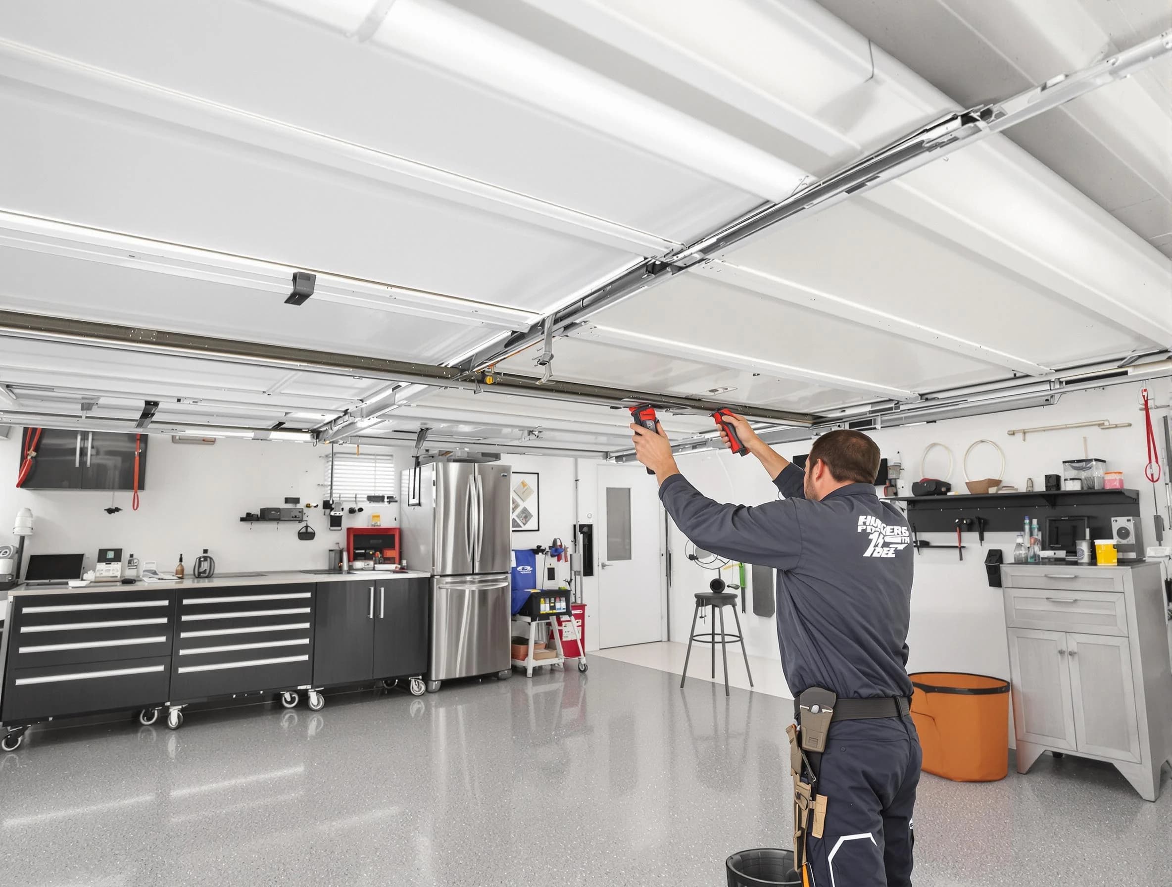 Overhead garage door repair service by Dunwoody Garage Door Repair in Dunwoody