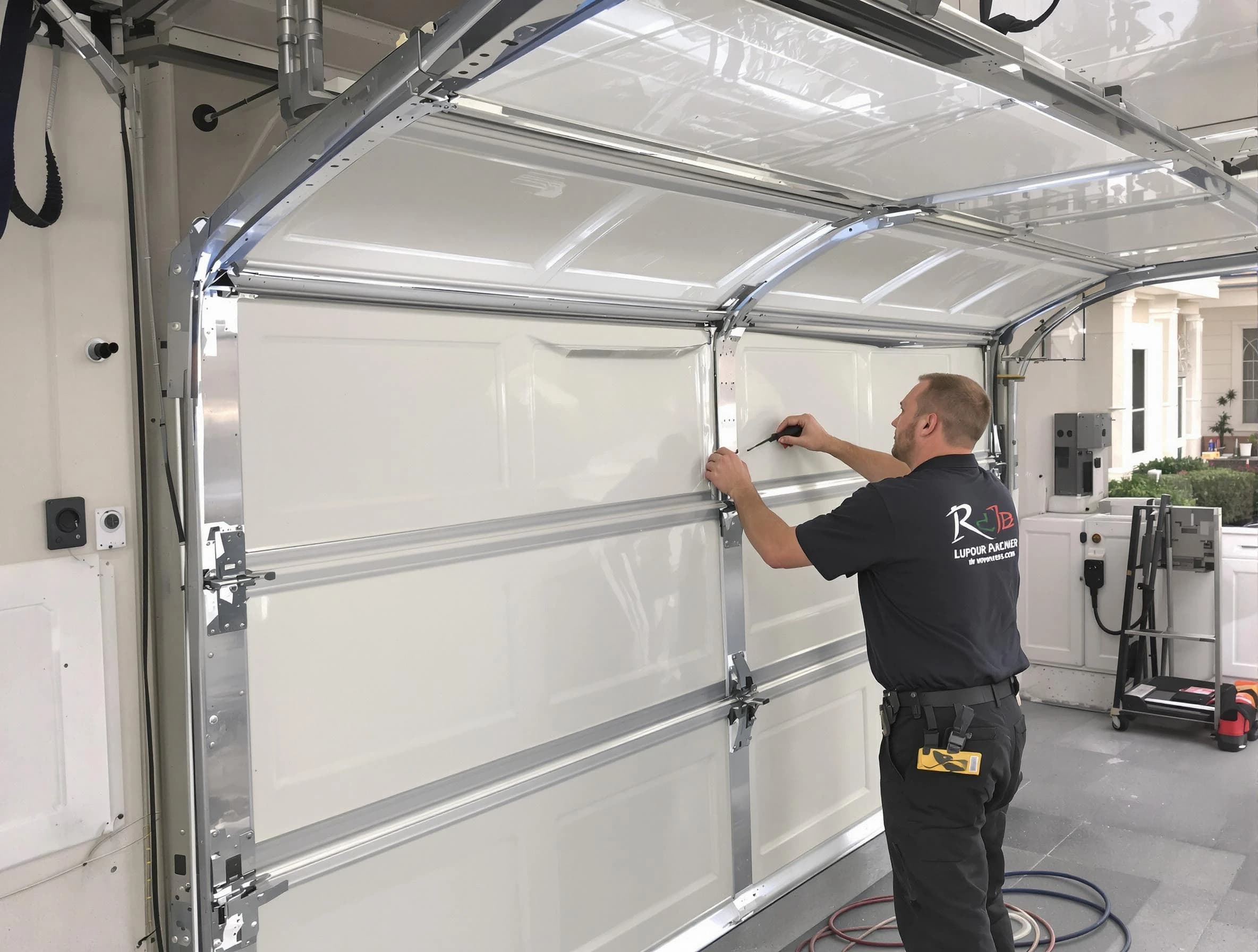 Dunwoody Garage Door Repair professional performing panel repair in Dunwoody