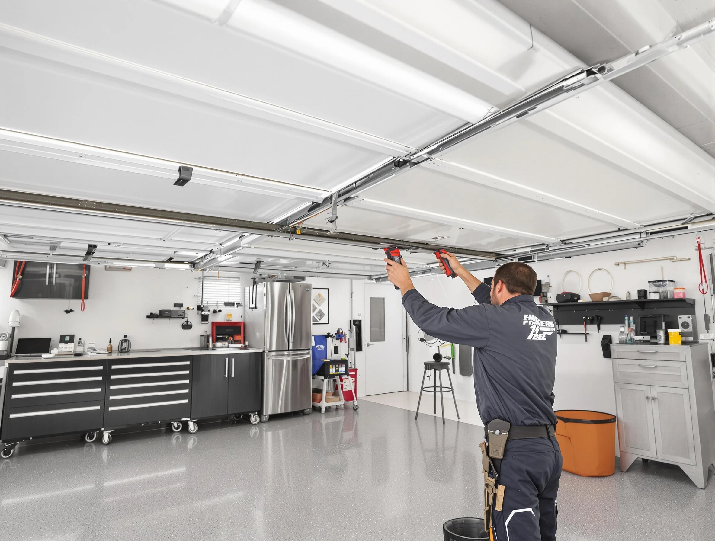 Overhead garage door repair service by Dunwoody Garage Door Repair in Dunwoody